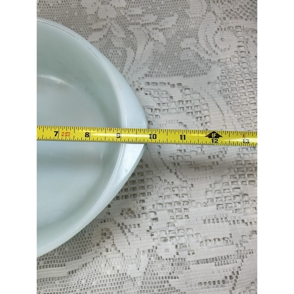 VTG Glasbake 2 Quart Casserole Dish J514 White Microwave Safe Made in the USA - Picture 6 of 9